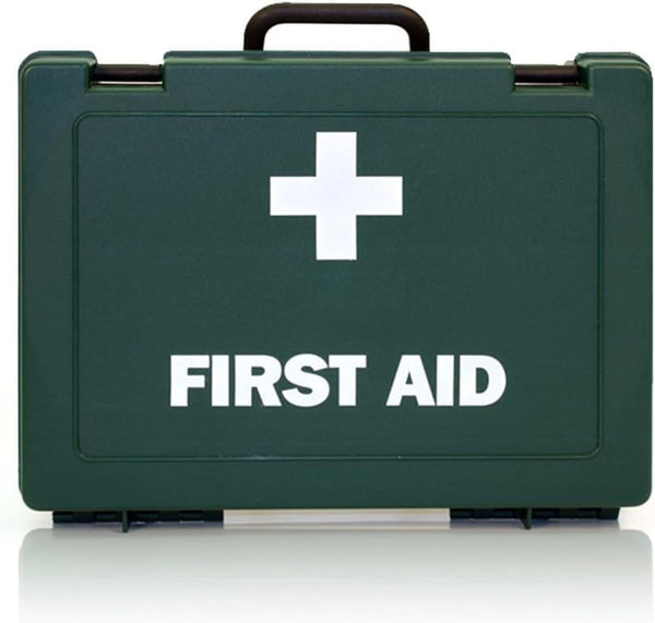 10 Person Workplace First Aid Kit, HSE Compliant & Fully Stocked, Compact Wall-Mountable Case, Ideal for Offices, Shops, Vehicles & Small Businesses, Meets UK Health & Safety Standards (1)