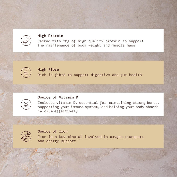 - Low Calorie, High Protein Total Diet Meal Replacement Bar - Chocolate and Caramel - Gluten Free, Vegan Friendly and Halal - 100% Nutritionally Complete with Fibre, Vitamin D, Iron and More