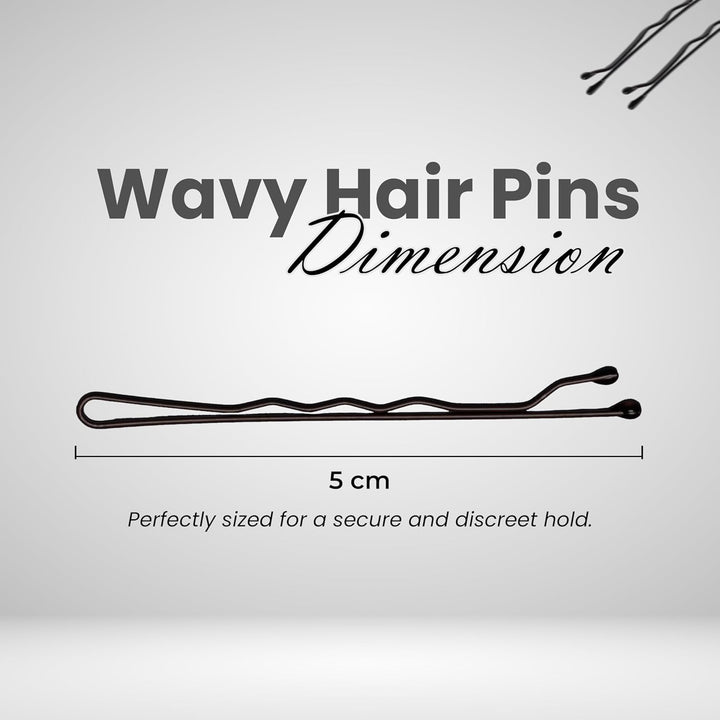 80 Pcs Black Hair Bobby Pins for Thick Hair, 5Cm Long Hair Pins for Women, Pins for Thick & Strong Hair, Kirby Grips, Curby Grips
