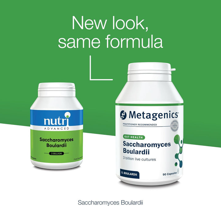 Saccharomyces Boulardii 3 Billion - Travel Gut Support Supplement - No Refrigeration Required - 90 Capsules