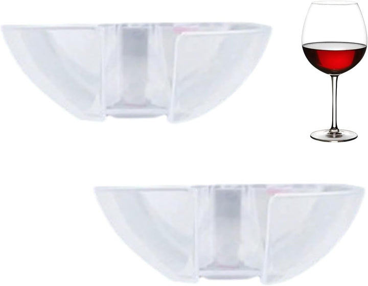 Wine Glass Holder for Shower, Hangable Cup Holder Bathtub Trays, anti Slip Wine Glass Holder, No Drill Hangable Shower Caddy for Bathroom