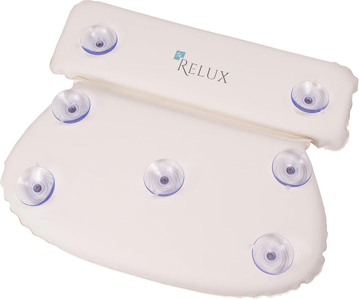 Premium Waterproof Bath Pillow Cushion with Non-Slip Suction Cups Ergonomic Home Spa Headrest