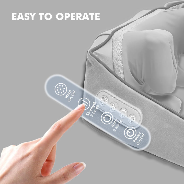 Neck Massager, Back Massager with Heat for Neck, Back, Shoulder, Foot, Leg, Use at Home, Car, Office, Gifts for Men, Women, Dad, Mother, Wife, Husband