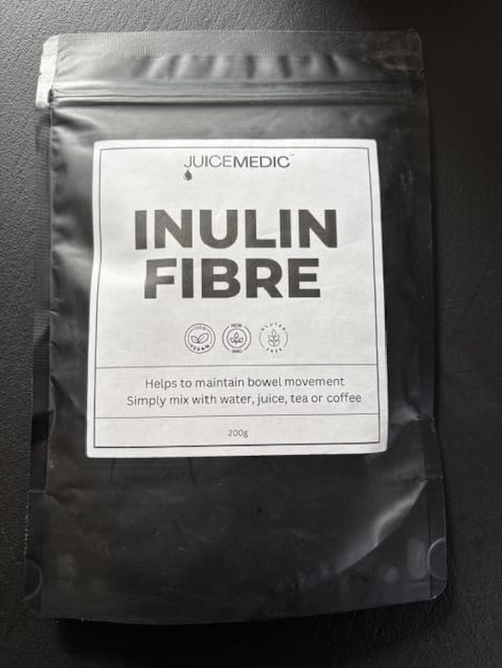 Inulin Fibre Powder 200G – Prebiotic Fibre Supplement for Gut Health, Digestion & Weight Management – Neutral Taste, Easily Mixes in Water, Coffee or Smoothies