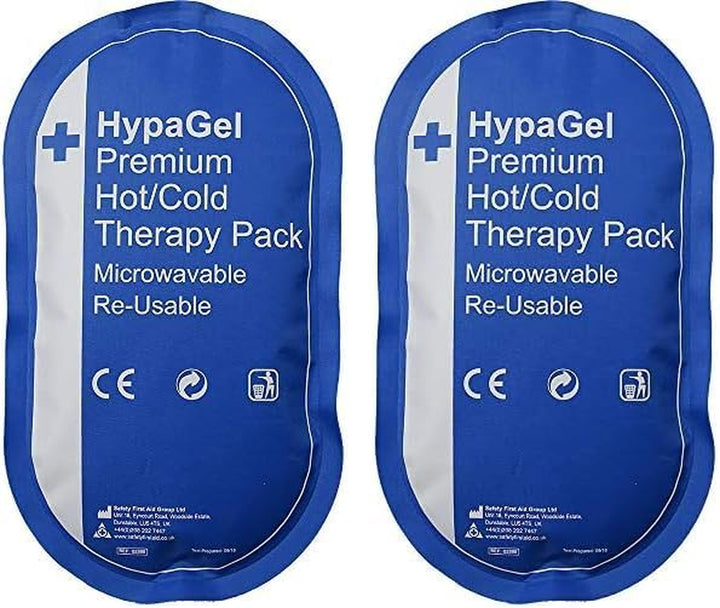 Hypagel Premium Reusable Hot/Cold Therapy Pack, Microwaveable, Freezable Therapy Pack for Sports First Aid, Muscle Strain and Sprain Injuries, Pain Relief