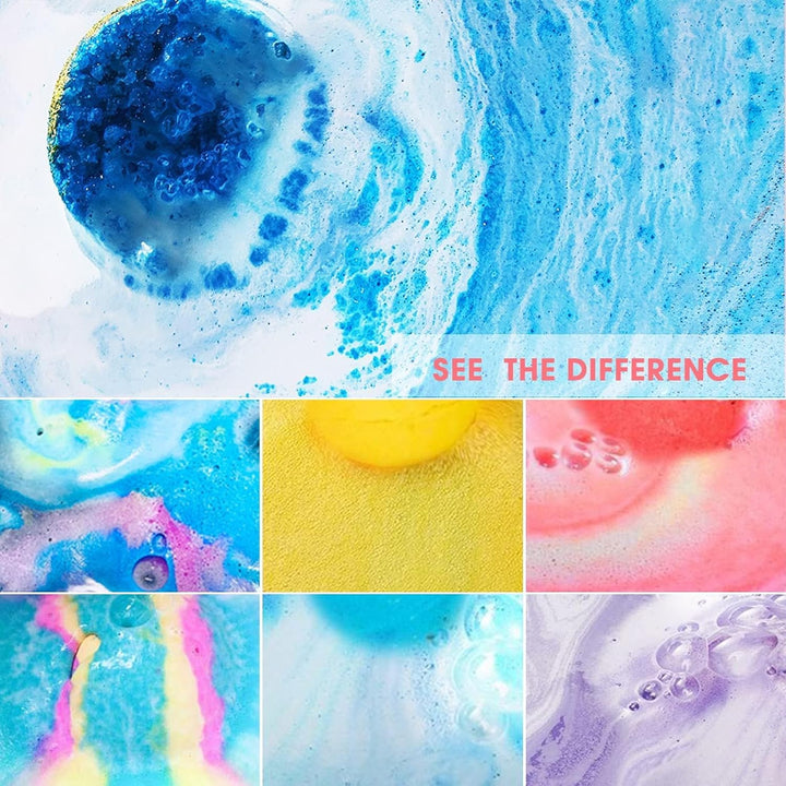 Bath Bombs, Foaming Gift Set 20 Organic & Natural Handcrafted Essential Oils Relaxation and Stress Relief Fizzy Balls Ideal Birthday Gift for Her/Him, Women, Wife, Girlfriend, Mother