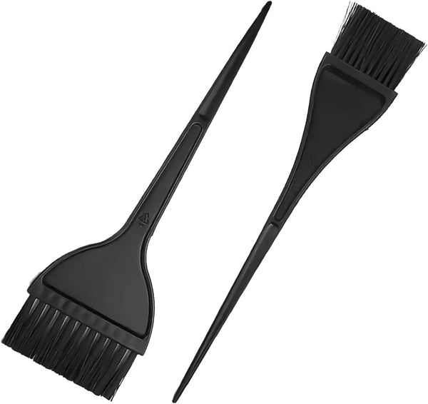 2Pcs Hair Coloring Brush,Salon Grade Haír Tint Brush,Hair Dye Brúsh,Single-Sided Haír Dyeing Comb Brúsh for Háir Salon Use,Diy Coloring,Highlights,Háir Bleaching (Black,Large + Medium)