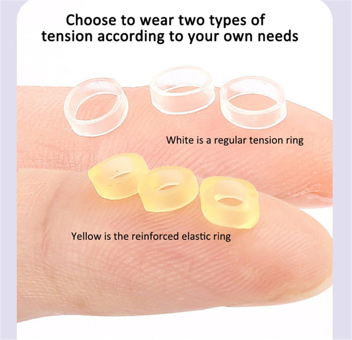 Ingrown Toenail Corrector, Stainless Steel Curved Toenail Straightener with Rubber Bands, Ingrown Toenail Removal Kit, Professional Ingrown Toenail Pedicure Tools for Men Women Curved Nail Repair