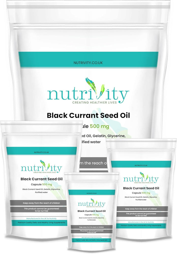 Blackcurrant Seed Oil 500Mg Softgel Capsules Natural Supplement by  (30)