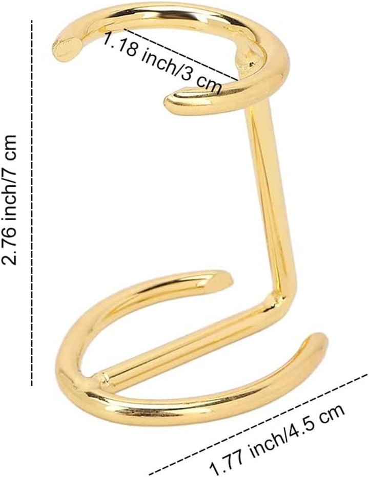 Shaving Brush Holder,Deluxe Shaving Stand Shaving Razor and Brush Stand for Safety Razor Stand Place Manual Shaving Foam Brush Stainless Steel （Golden,Without Brush）