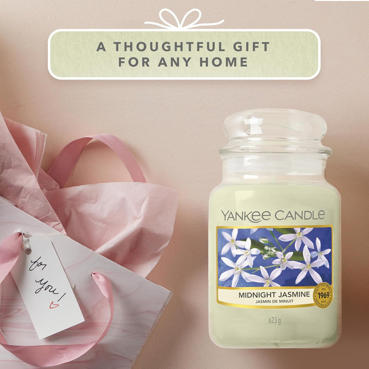 Scented Candle | Midnight Jasmine Large Jar | Long Burning Candles: up to 150 Hours | Perfect Gifts for Women