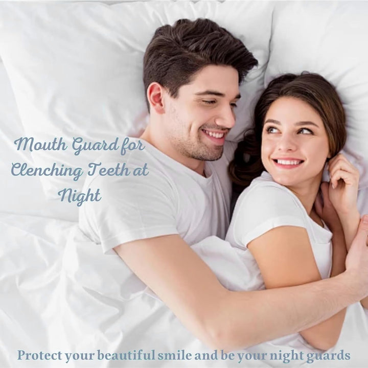 4 Pack Mouth Guard for Teeth Grinding & Bruxism – Custom Moldable Night Guard for Adults & Kids, Stops Clenching & Snoring, Reusable Sleep Gum Shield with Travel Case