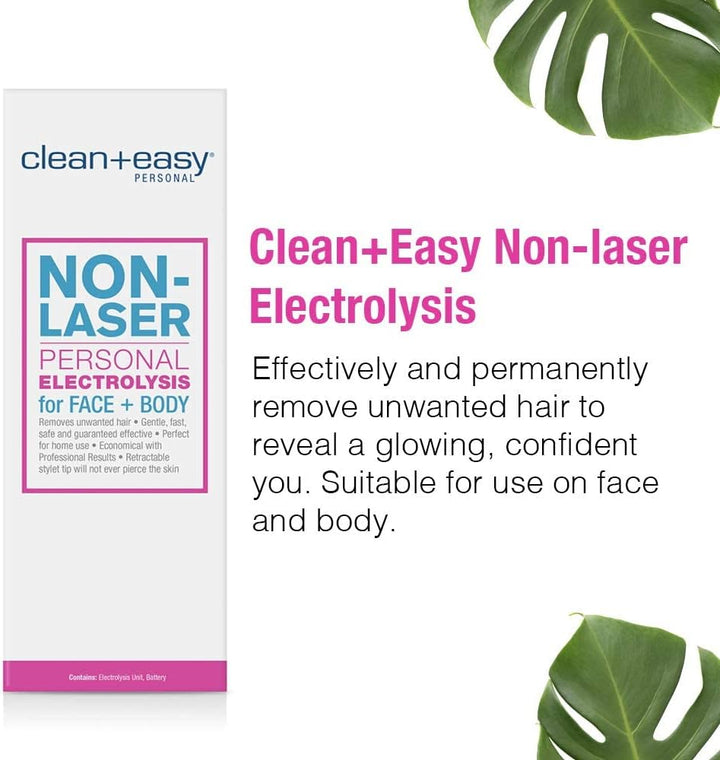 Clean & Easy Deluxe Home Electrolysis Permanent Hair Removal Kit