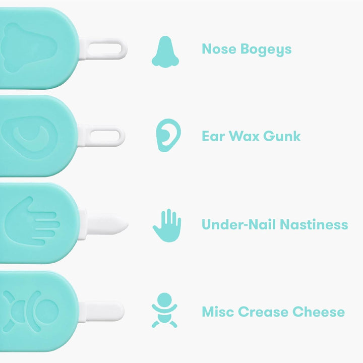 3-In-1 Nose, Nail + Ear Picker | Baby Ear Cleaner + Baby Nose Cleaner and Nail Tool for Babies + Toddlers, Safely Clean Baby'S Bogies, Ear Wax & More