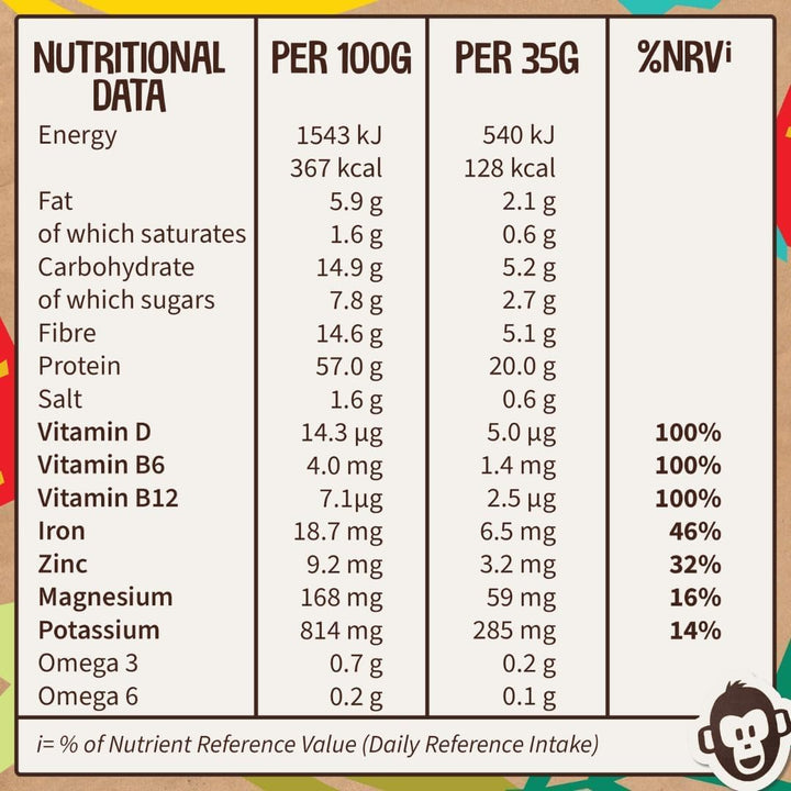 Vegan Protein Powder (1Kg) - 28 Servings -  by  - Plant Based Chocolate Protein Powder Shake, Dairy Free, Gluten Free, Lactose Free Protien Shake (Choc)