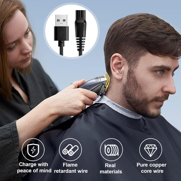 5V Cable for Philips One Blade Charger,Shaver Charger,Compatible with QP2724,QP2734,S3241,S3145,MG5910,MG9520,S7885,S7887,S5884,X3053,X3001,X5004,X5012, Durable, Lightweight, and Portable