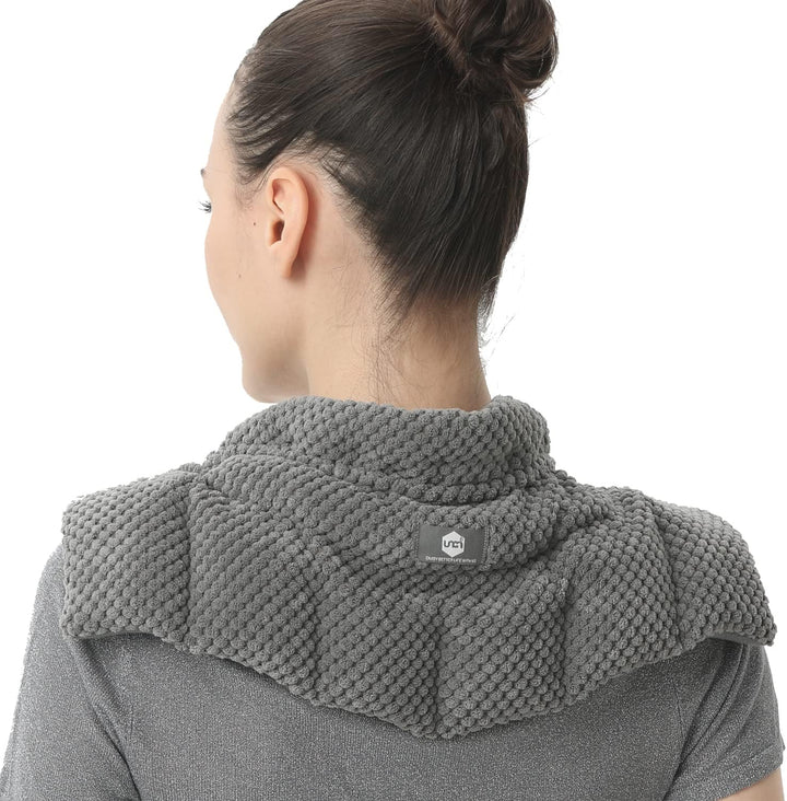 Wheat Bags Microwavable for Neck and Shoulders - Unscented Heated Neck Warmer - Microwave Heat Pad Pack - Heated Neck Wrap for Pain Relief, Muscle Tension and Arthritis Relief