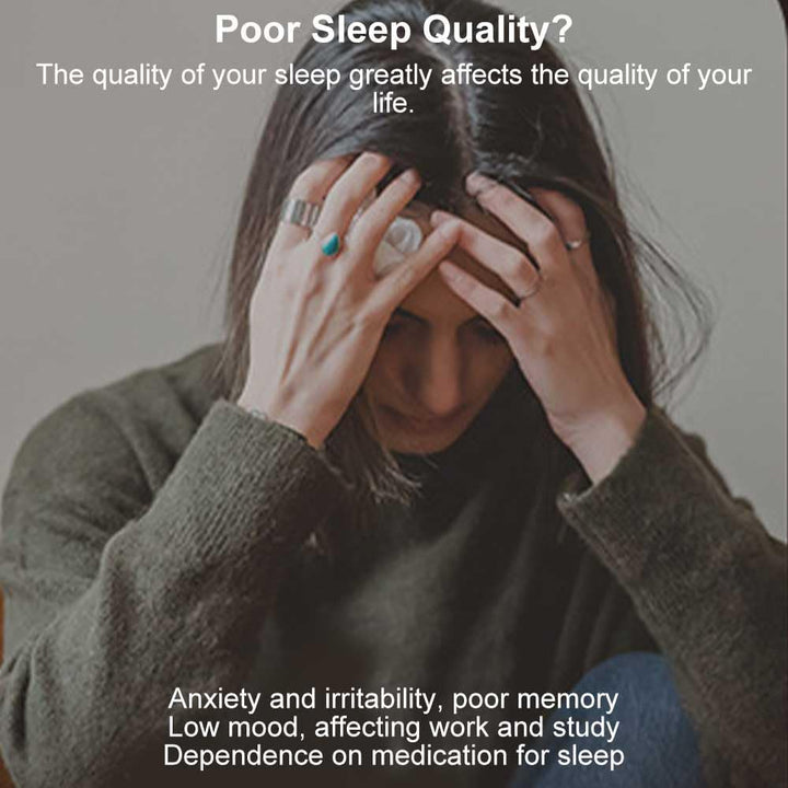 Sleep Aid Device, Sleep Help Anxiety Device USB Charging, Sleeping Instrument Handheld Sleeping Aids Insomnia Relief, Instrument Microcurrent Sleep Aids for Adults Stress Relief(Black)