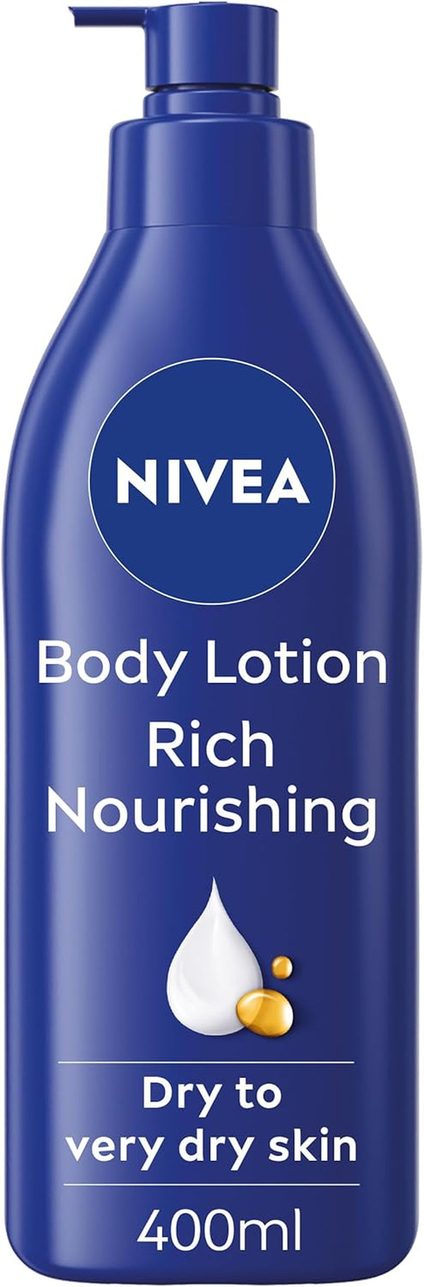 Rich Nourishing Body Lotion (400Ml), Rich 72H Hydration  Moisturiser for Dry Skin Made with Deep Moisture Serum and Almond Oil, Intensive Hydration  Body Lotion, Pack of 1