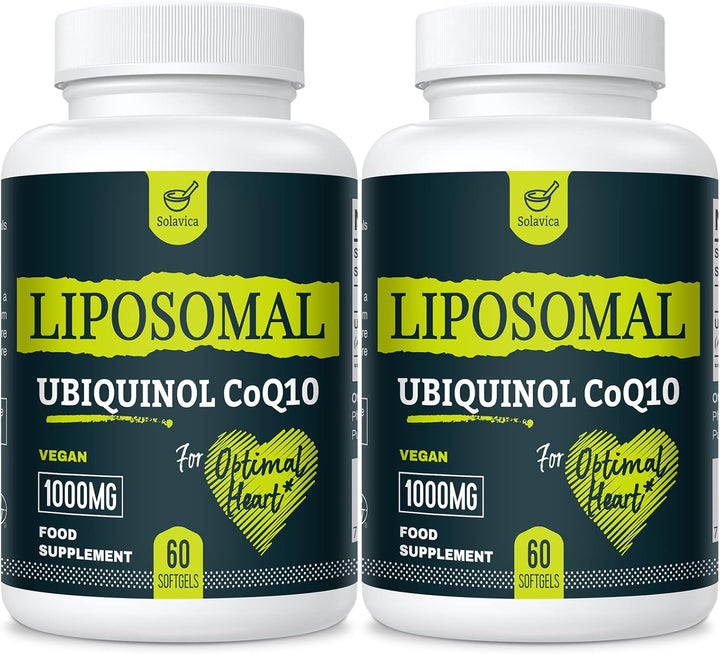 Liposomal Ubiquinol Vegan Coq10 1000 Mg, the Active Form of Coq10, User-Friendly Formula, Easy to Absorb, Designed for Various Lifestyles, 60 Softgels, Pack of 1