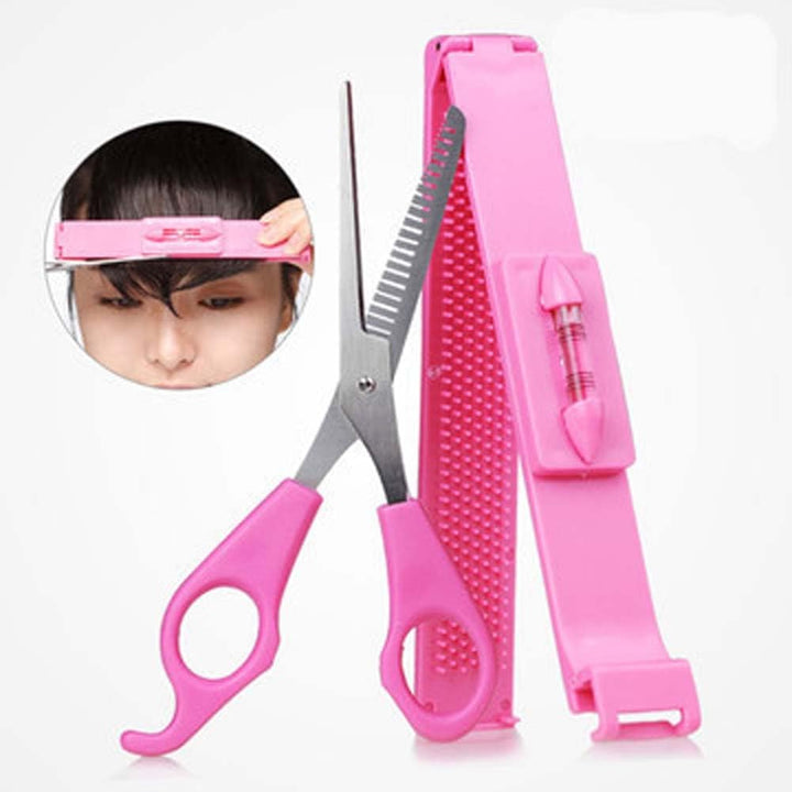 2Pcs Professional Hair Cutting Comb & Split End Trimmer for DIY Home Styling - Accurate Tool for Layers, Bangs & Split Ends