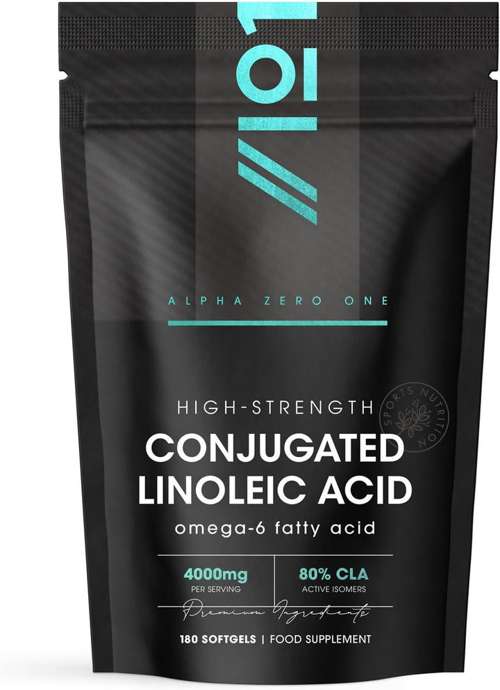 CLA Softgels 4000Mg – Conjugated Linoleic Acid (CLA) Tonalin from Safflower Oil – 60 Softgels – Cold Pressed – Resealable and Recyclable Pouch by