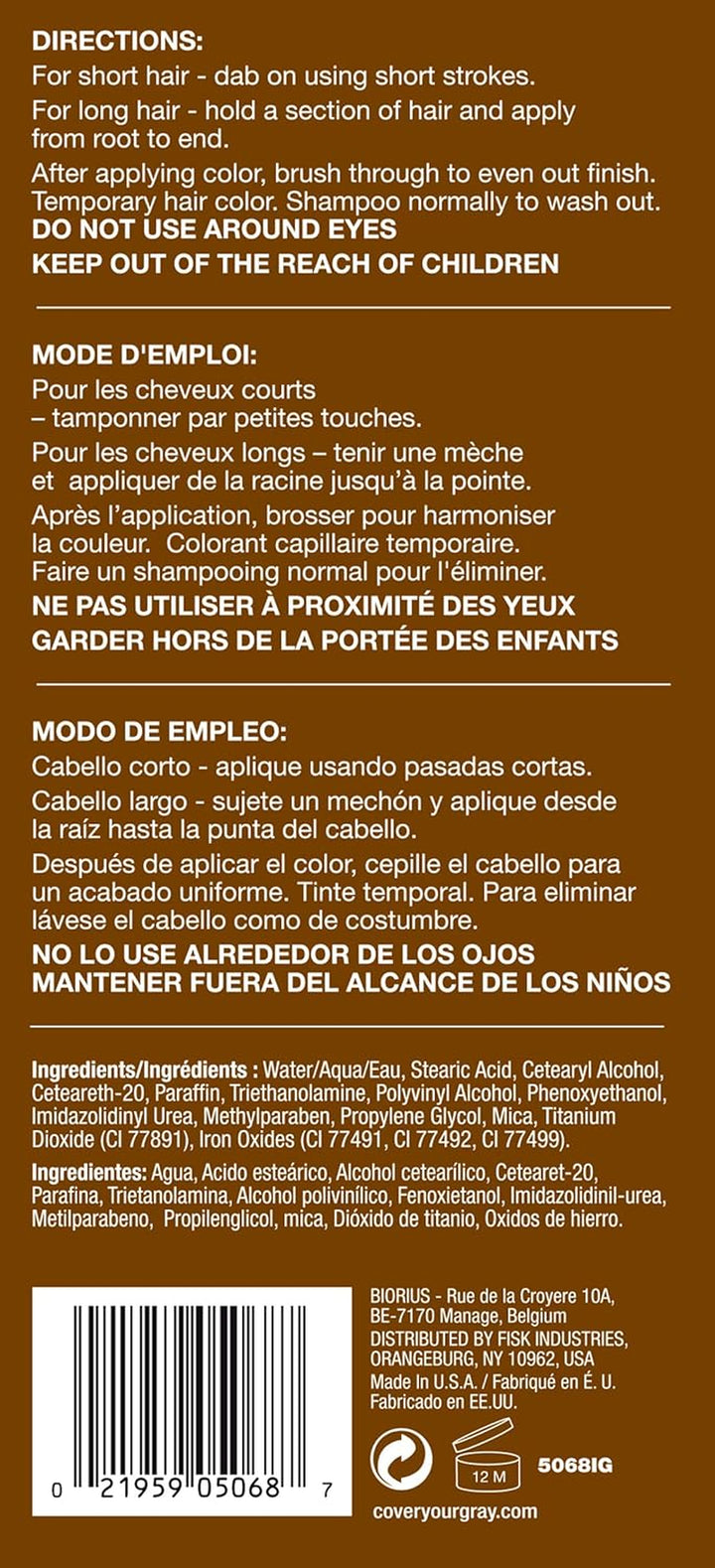 Hair Mascara for Women DARK BROWN (PACK of 3)