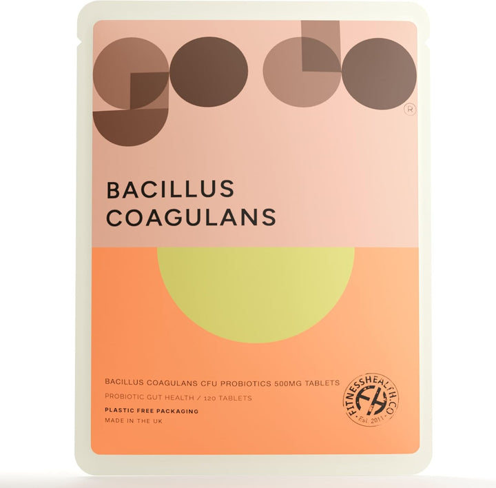 Bacillus Coagulans CFU 120 Tablets 500MG | Vegan Multi-Strain Live Digestive Enzyme Supplement for Men & Women | Help in Immune Support & Better Gut Health