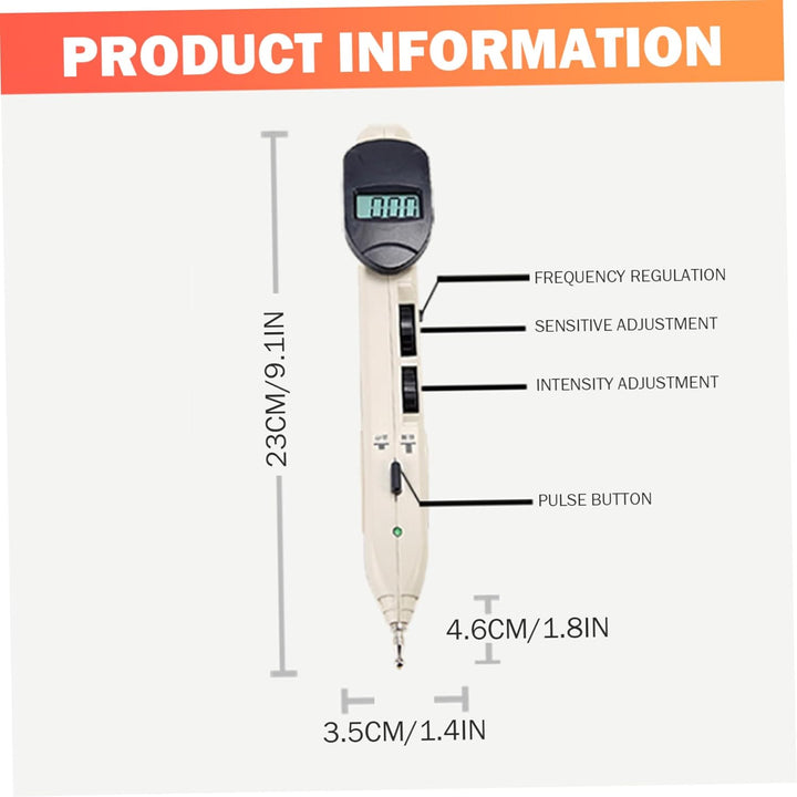 Electronic Acupuncture Pen 10 Level Adjustable Dry Needling Stimulator Portable Energy Meridian Massage Pen Electronic Acupuncture, Dry Needling Stimulator, Acupressure
