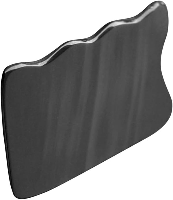 Natural Horn Gua Sha Scraping Board Smooth Massage Tool for Face Neck and Back Skin-Friendly Cattle Horn Scraping Plate for Comfortable Soft Tissue Mobilization