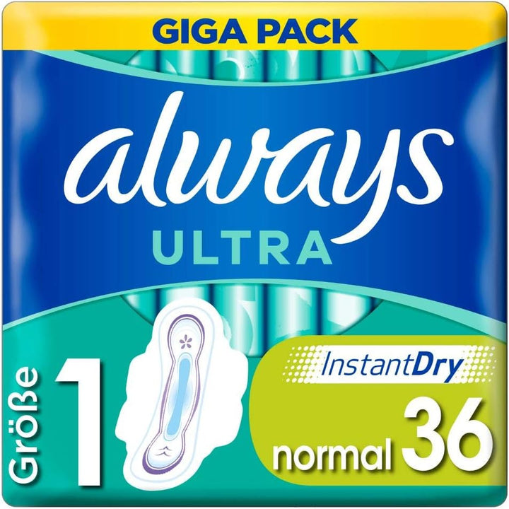 Ultra Sanitary Towels Long (Size 2) Wings X 24 Pads, Super Absorbent and Ultra Thin, for Menstrual Periods 24 X 4