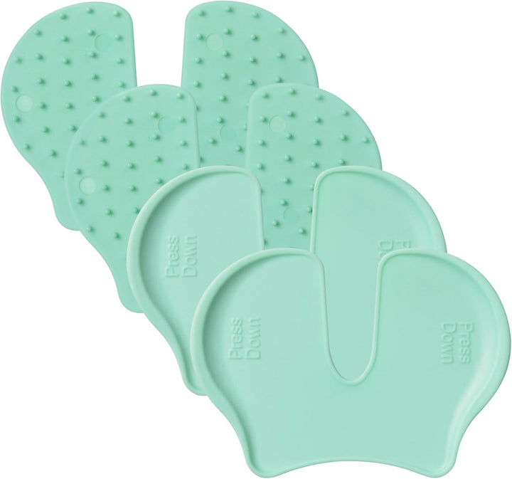 4 Pcs Shot Pain Reducer Green, Shot Blocker Reduce Fear of Injections, Shot Helper Pain Relief for Adults and Children, Immunization Shot Assist Blocks