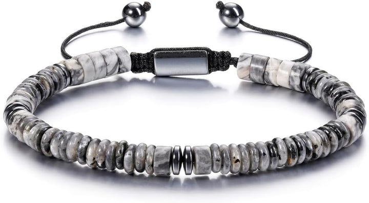 Healing Crystals Bracelet Adjustable Natural Crystal Stone Bracelets for Men and Women