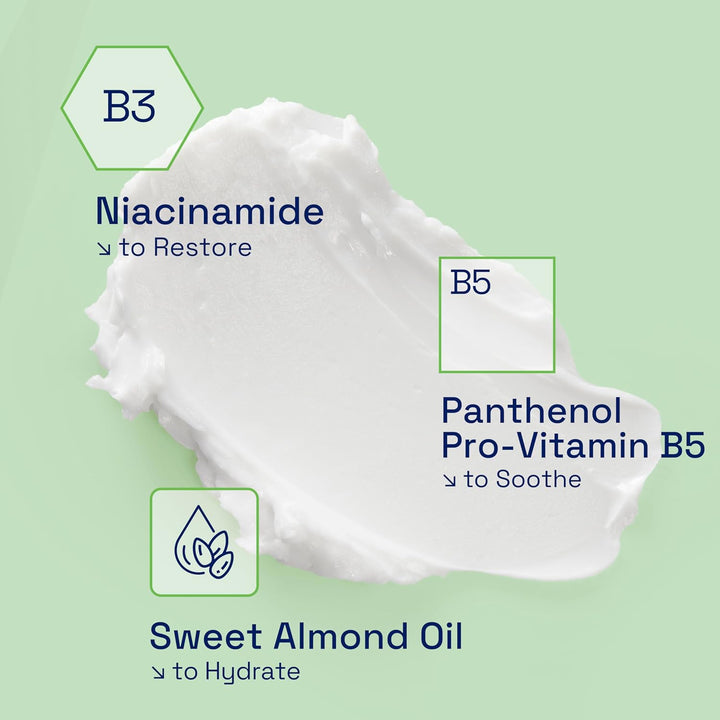 Body Moisturiser, 450G, Moisturising Cream for Dry to Very Dry, Sensitive Skin, with Niacinamide & Vitamin E