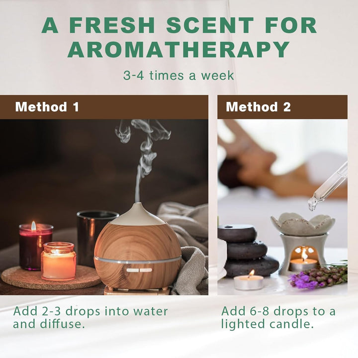 Peppermint Essential Oil 100Ml - Pure Natural Essential Oils Strong,Fresh Minty Scent Increases Clarity - Perfect for Aromatherapy,Diffuser, Clear Breathing-Strong Peppermint Oil