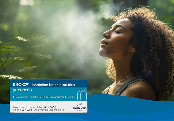 Isotonic Solution 0.9% - Sodium Chloride Nacl - Isotonic Solution for Humidifying the Airways – 20 X 2.5 Ml (Pack of 2)