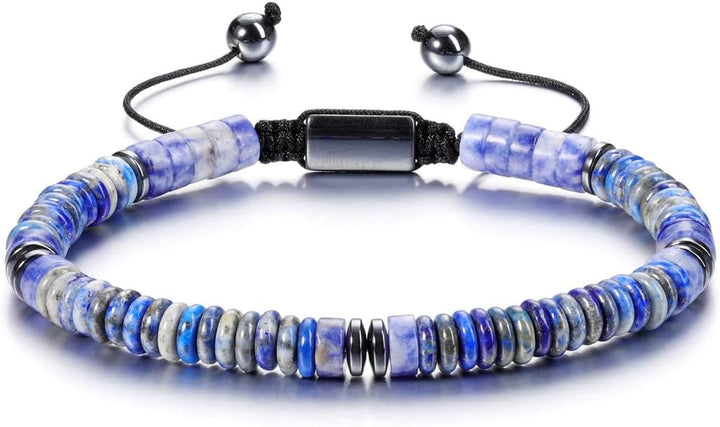 Healing Crystals Bracelet Adjustable Natural Crystal Stone Bracelets for Men and Women