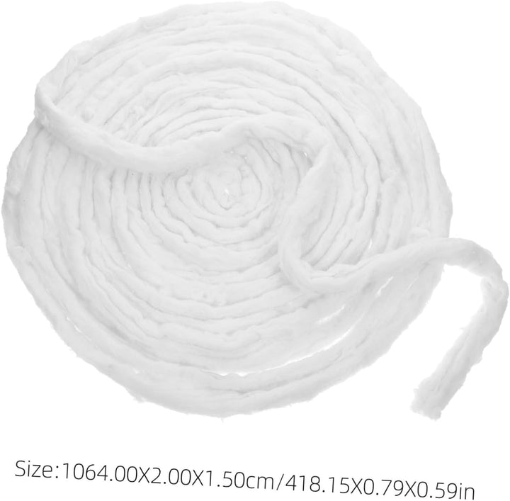 Disposable Salon Perm Cotton Strips with Central Rope for Easy Styling Highly Absorbent Hairdressing Cotton Coils for Perming and Dyeing for Professional Hair Treatments