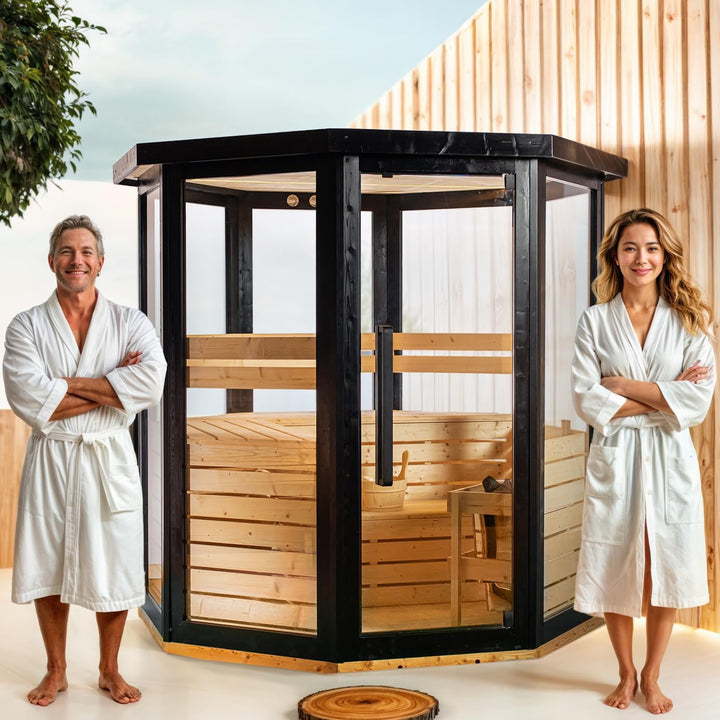 ® | DHARANI S5 OUTDOOR Full Body Steam Sauna for up to 5 Persons | Skin Care I Eliminate Toxins I Reduces Stress I Relaxes Muscles | Usb/Mp3/Bluetooth