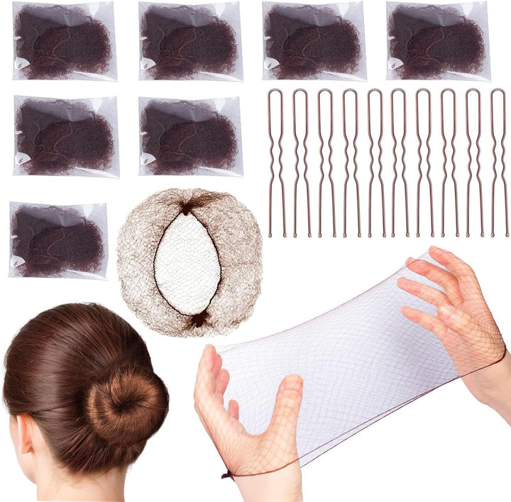 Bun Nets,20Pcs Invisible Hair Nets Hair Nets for Buns Bun Nets Golden Ballet Hair Net Ballet Bun Kit Bun Hair Net Hair Net for Ballet Bun Kids(Gold)