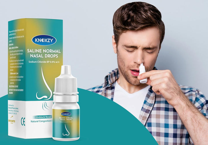 Saline Nasal Drops – Suitable for Children – Instant Relief for Blocked Nose & Sinuses (10Ml) (10 Ml, 1, Count)