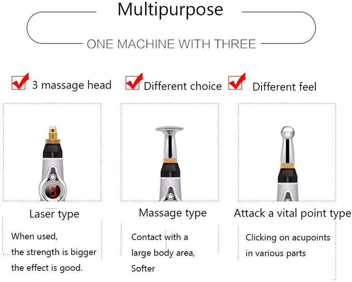 Electronic Acupuncture Pen.Meridian Energy Body Massager Pain Relief Body Heal Therapy Instrument.