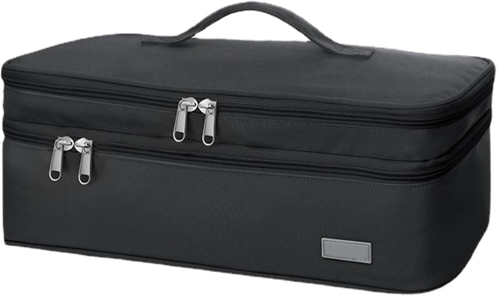 40 * 15 * 14Cm Double Layer Hair Dryer Storage Bag - Hair Straightener Travel Case, Dryer and Straightener Storage Bag, Styler Travel, Styler Storage, Pink