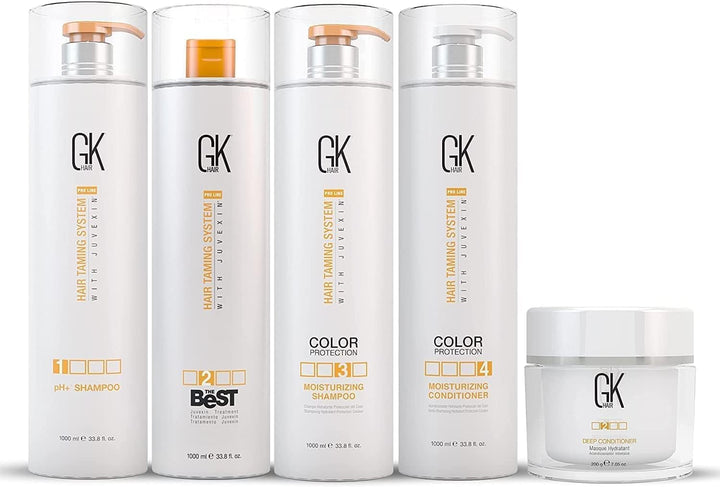 Global Keratin the Best Consumer Box Kit Smoothing Keratin Treatment Professional Brazilian Complex Blowout Straightening for Silky Smooth & Frizzy Hair