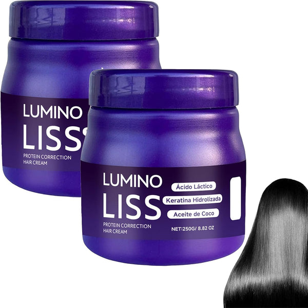 Lumino Liss Alisado, Hair Straightening Cream for All Hair Types, Profesional Keratin Hair Straightening Treatment for All Hair Types, Long-Lasting Smoothness, Instant Restores Natural Silkiness (2)