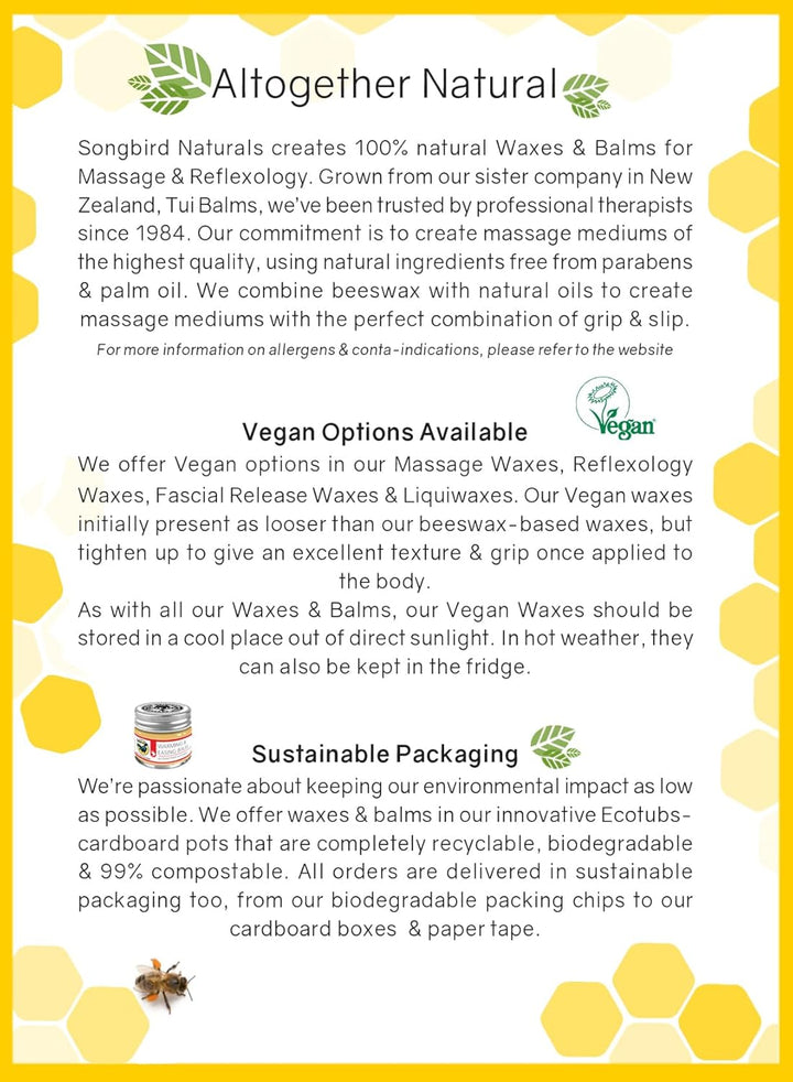 Naturals Vegan Tea Tree & Mint Reflexology Wax 100G Ecotub