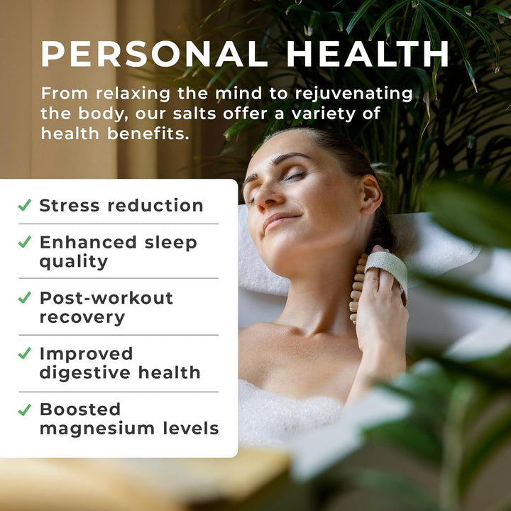 Natural Epsom Salts (1KG Bucket) – Pure Food Grade Magnesium Sulphate Mineral, 100% Natural Salts Mined in Germany - for Health, Detoxification, Muscle Relief, Exfoliating & Gardening