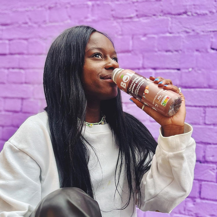 Chocolate Power Shake — Ready-To-Drink Nutritionally Complete Meal (302Kcal) | 26G High Protein Shake Bottle | Low Sugar, Plant-Based, Low Calorie Meal Replacement Shakes (410Ml X 6 Bottles)