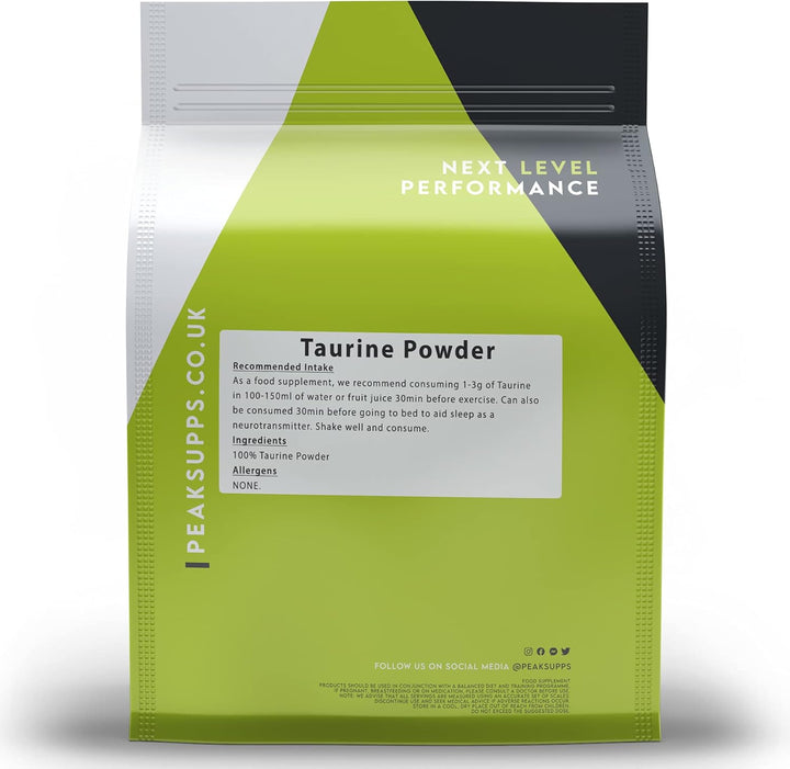 Taurine Powder 1Kg | Amino Acid | Suitable for Vegans | 3Rd Party Tested
