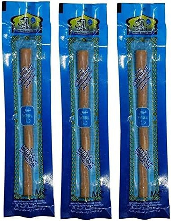 3X Miswak Miswaak Meswak Siwak Sewak Natural Toothbrush Peelu